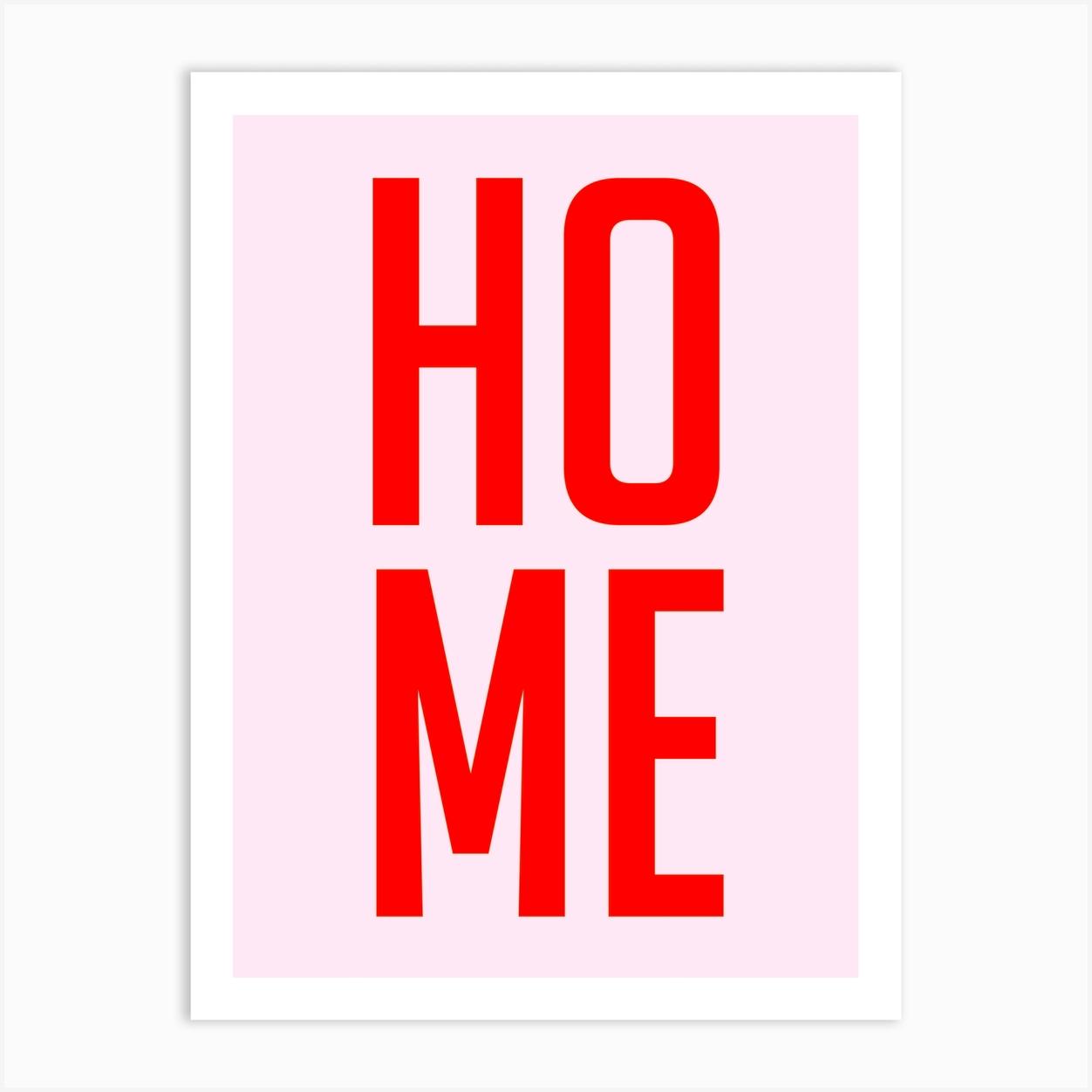 Home Typography Red and Pink