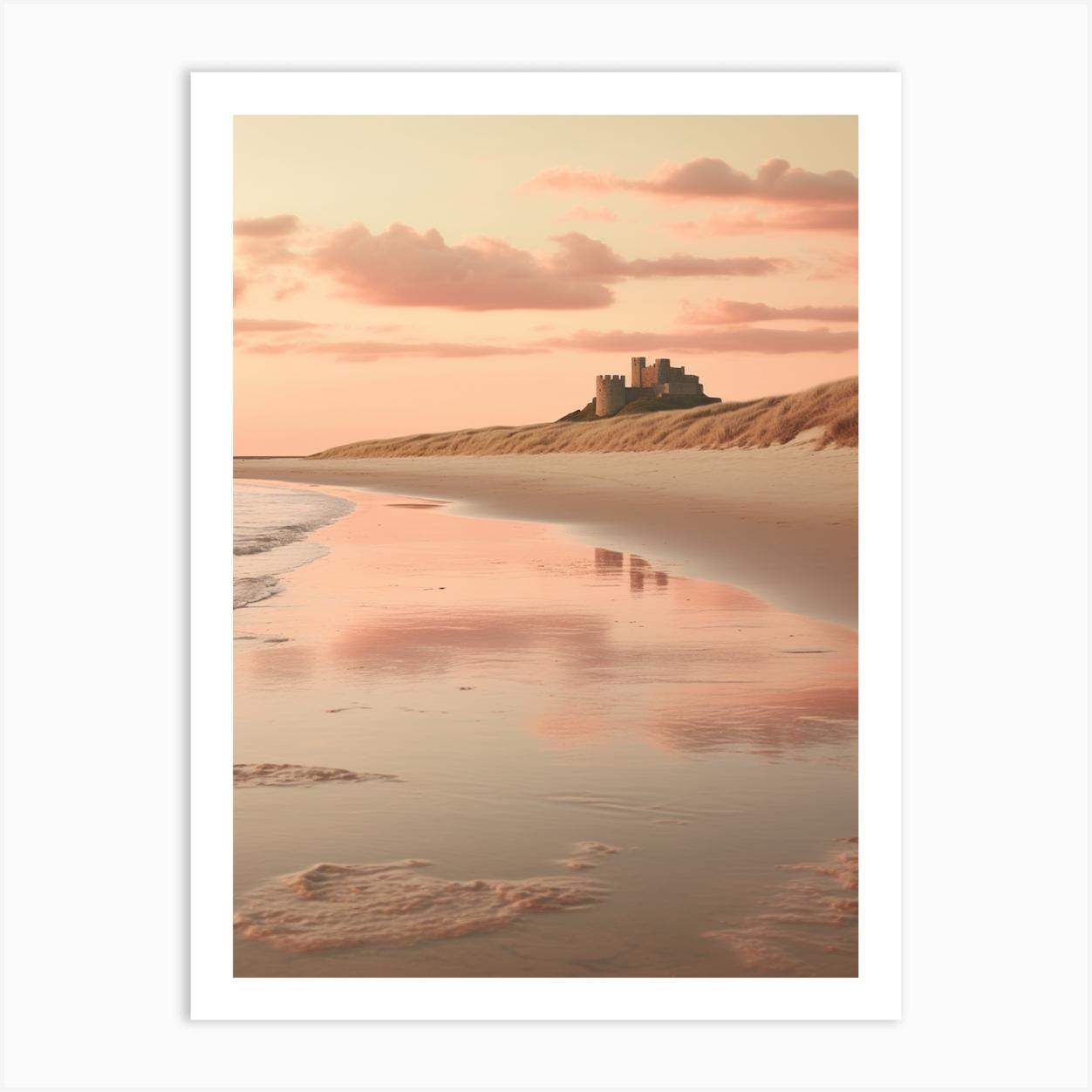Bamburgh Beach Northumberland At Sunset 3