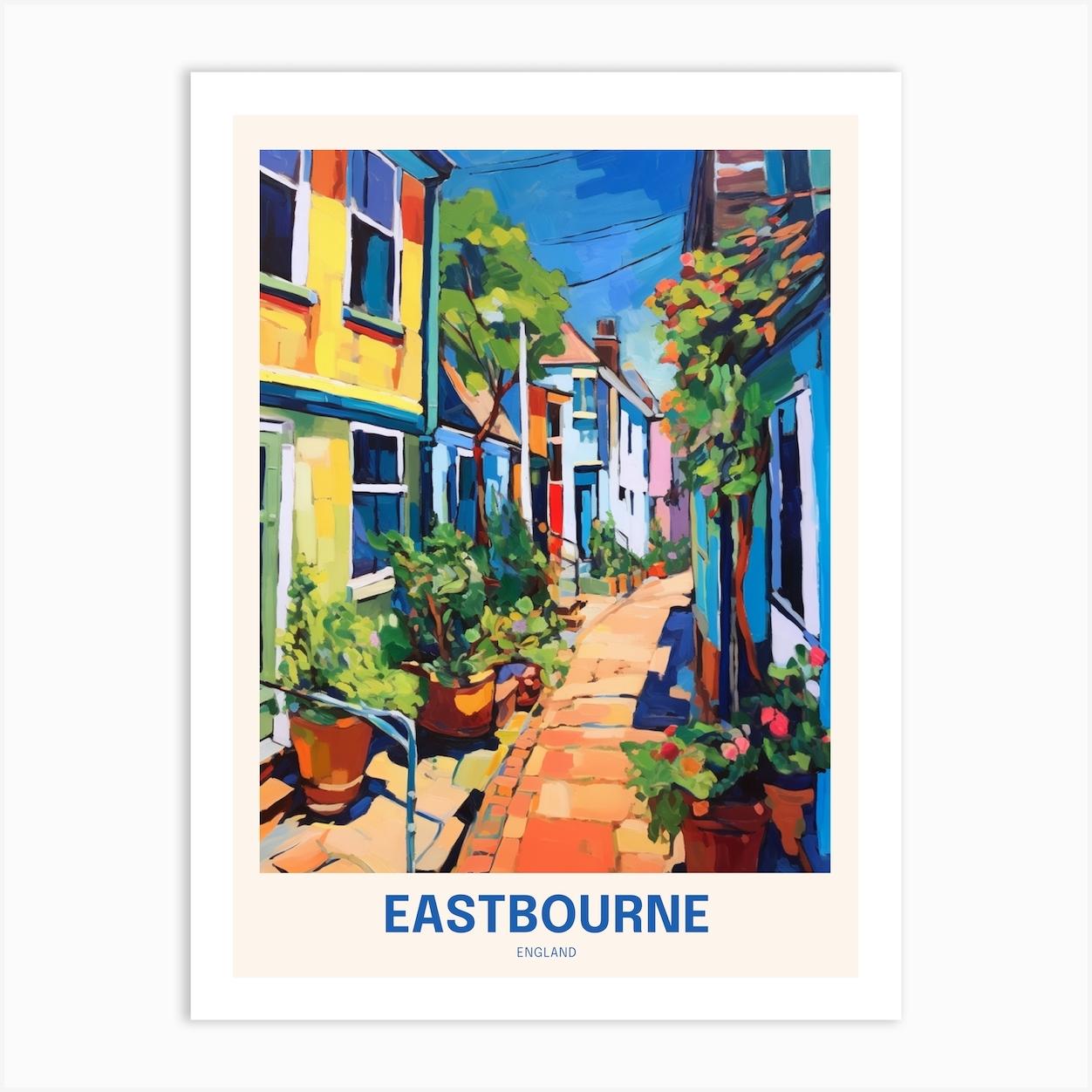 Eastbourne England 5 Uk Travel Poster