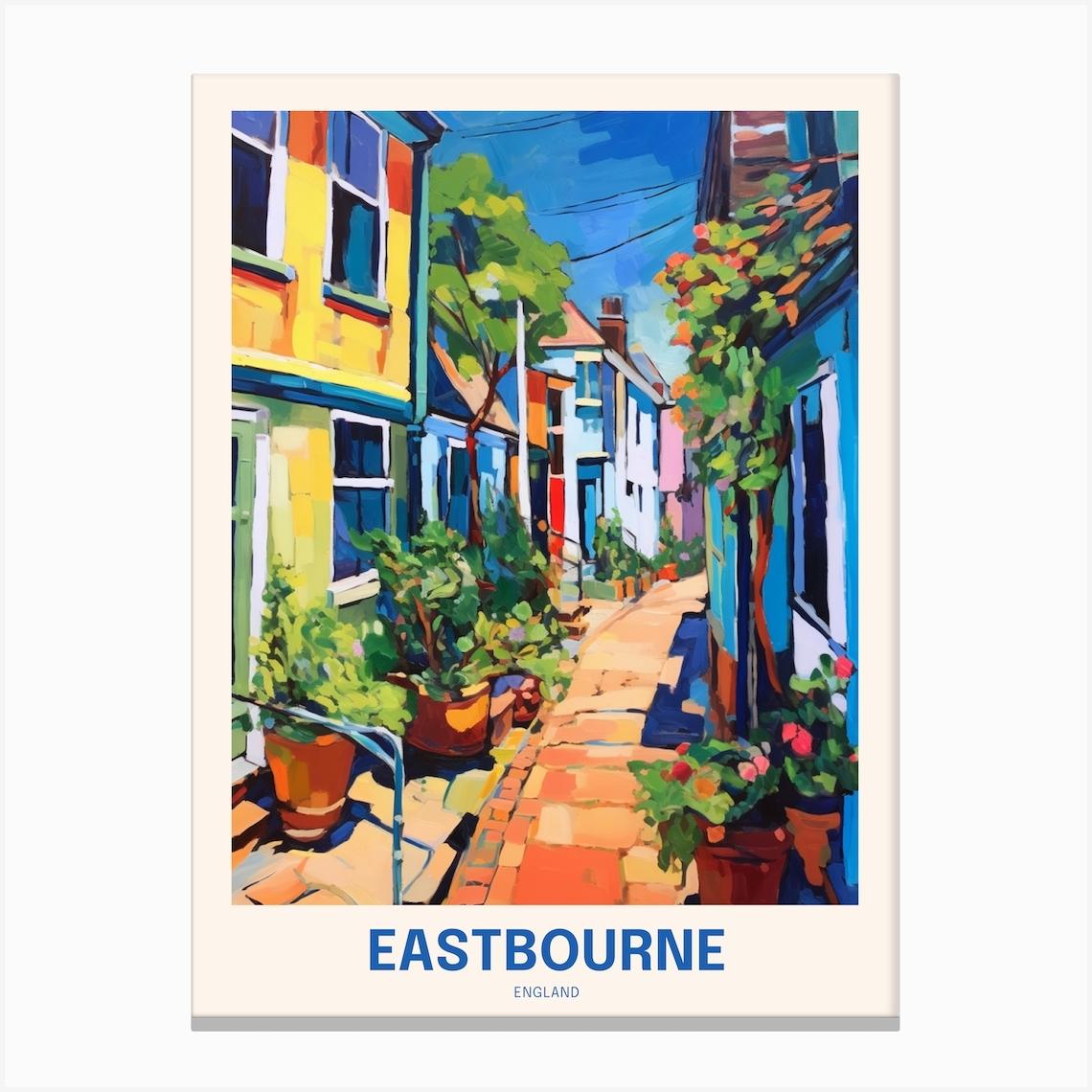 Eastbourne England 5 Uk Travel Poster