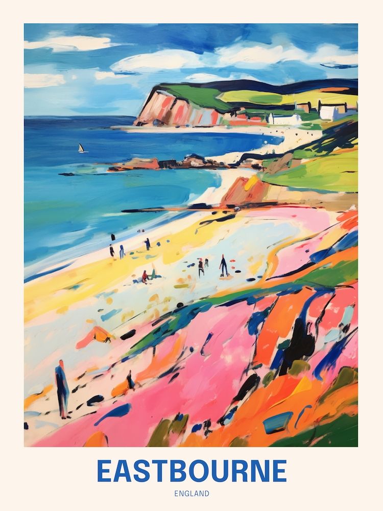 Eastbourne England 3 Uk Travel Poster