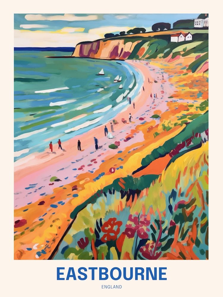 Eastbourne England 2 Uk Travel Poster