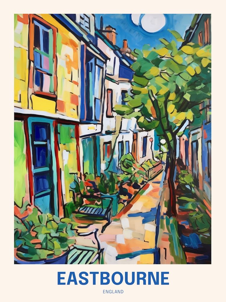 Eastbourne England 6 Uk Travel Poster