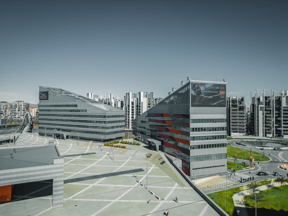 Print of City skyline, Milan, Italy, Europe. Casa Milan - Cityscape