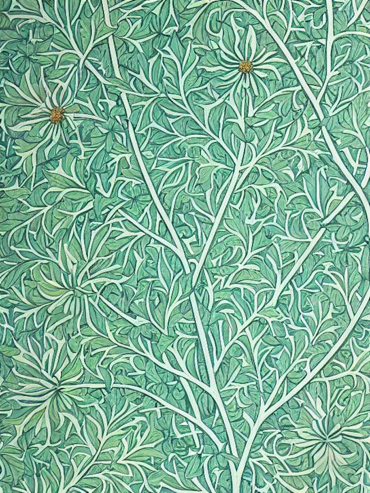 Bur Oak tree Vintage Botanical