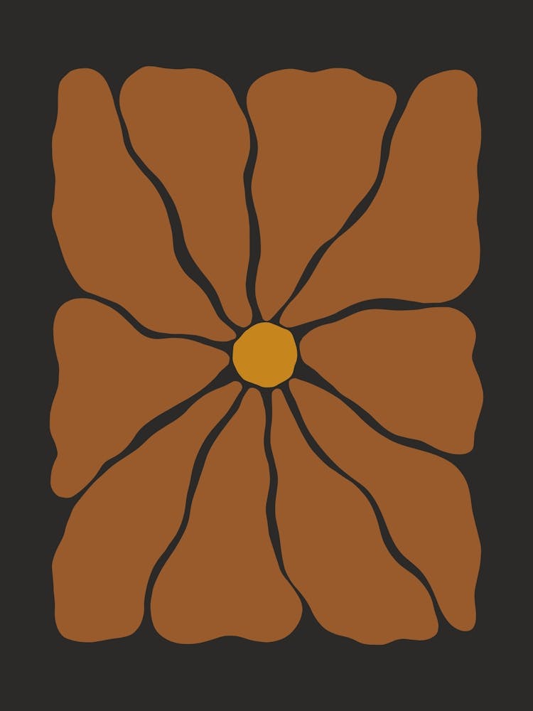 Autumn Flower 01 - Red Brown