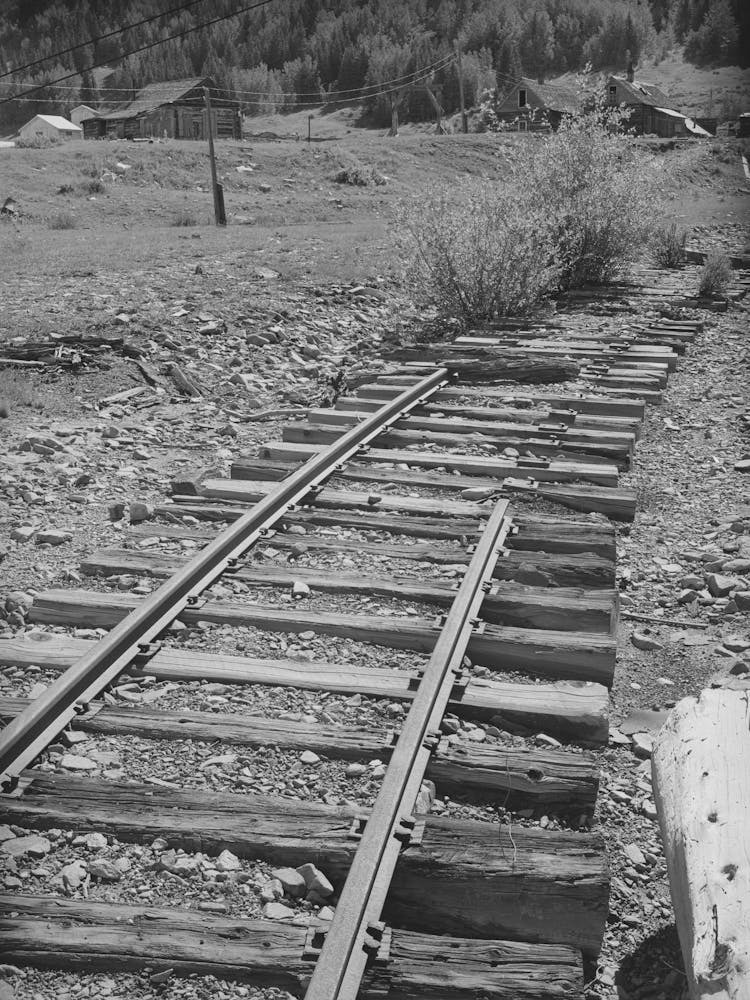 Abandoned Railroad Leading To Abandoned Mine, San Juan County, Colorado, When The Mines Moved Out