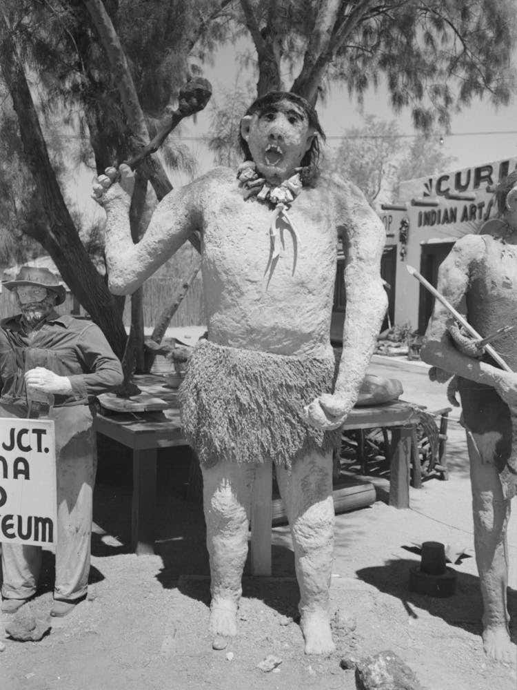 Untitled Photo, Possibly Related To Group Of Figures Made Of Papier Mache Which Attract Passing Tourists At Apac