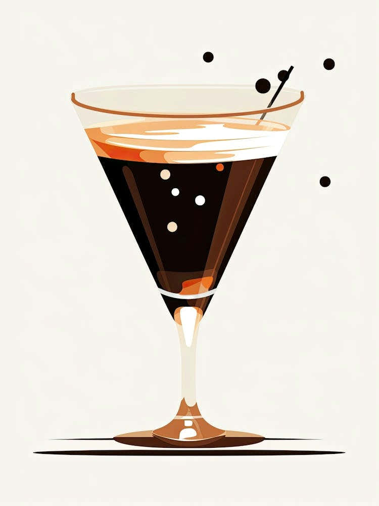 Mid Century Modern Irish Coffee Floral Infusion Cocktail 4