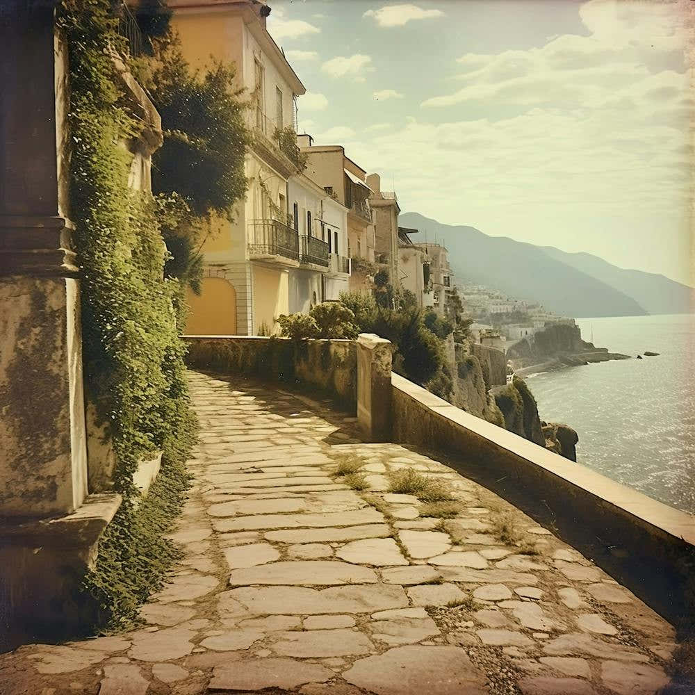 Italian Town Summer Vintage Film Photography