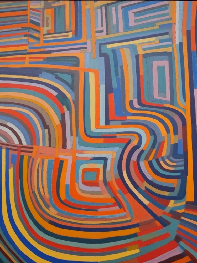 Painting Of Sydney  In The Style Of Minimalism 3