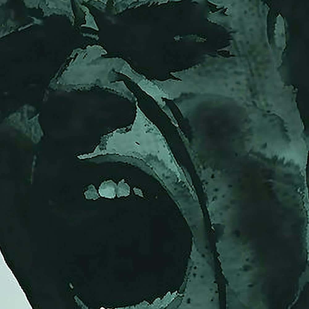 Angry Screaming Face Dark