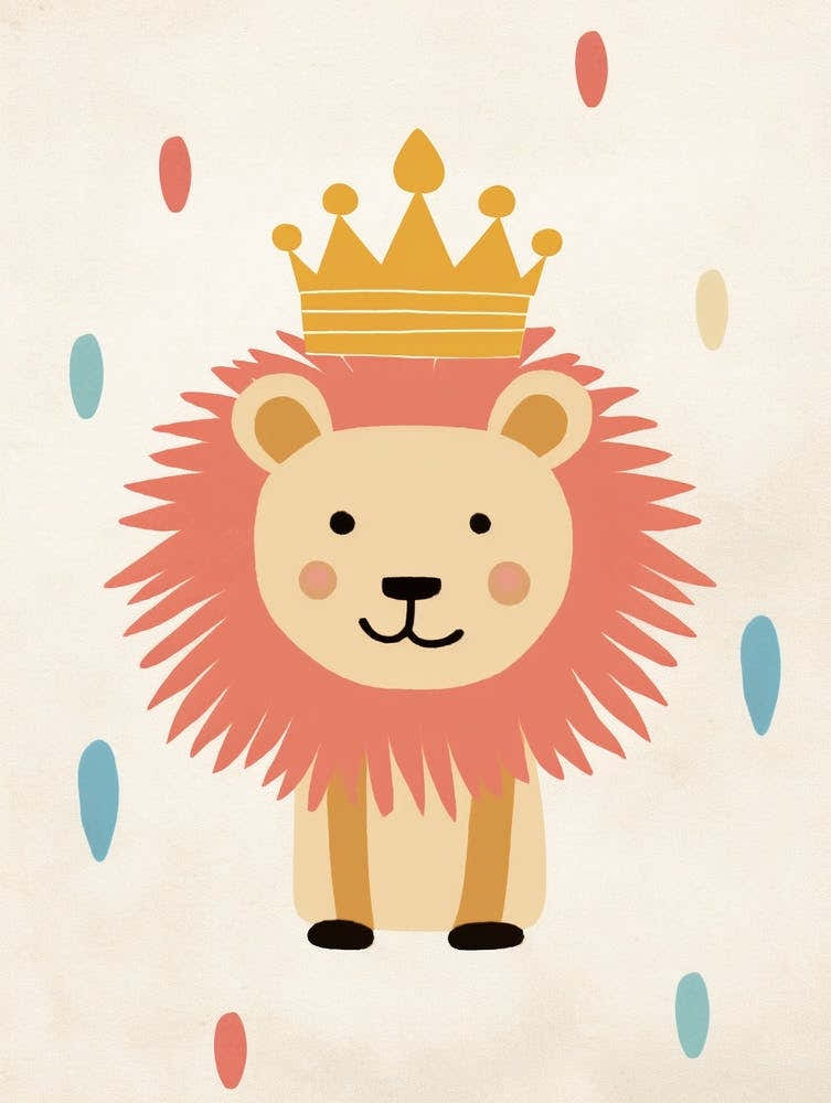 Little Lion 2 Wearing A Crown