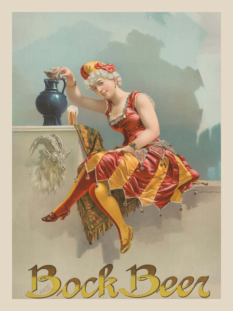 Bock Beer Vintage Advert