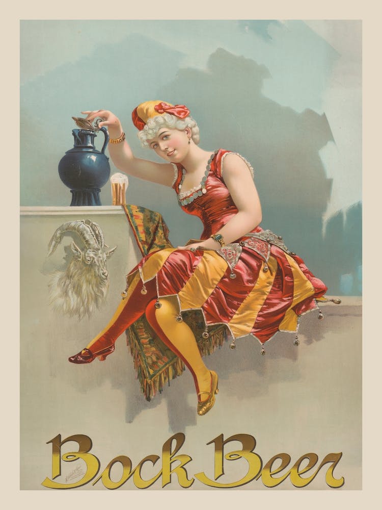 Bock Beer Vintage Advert