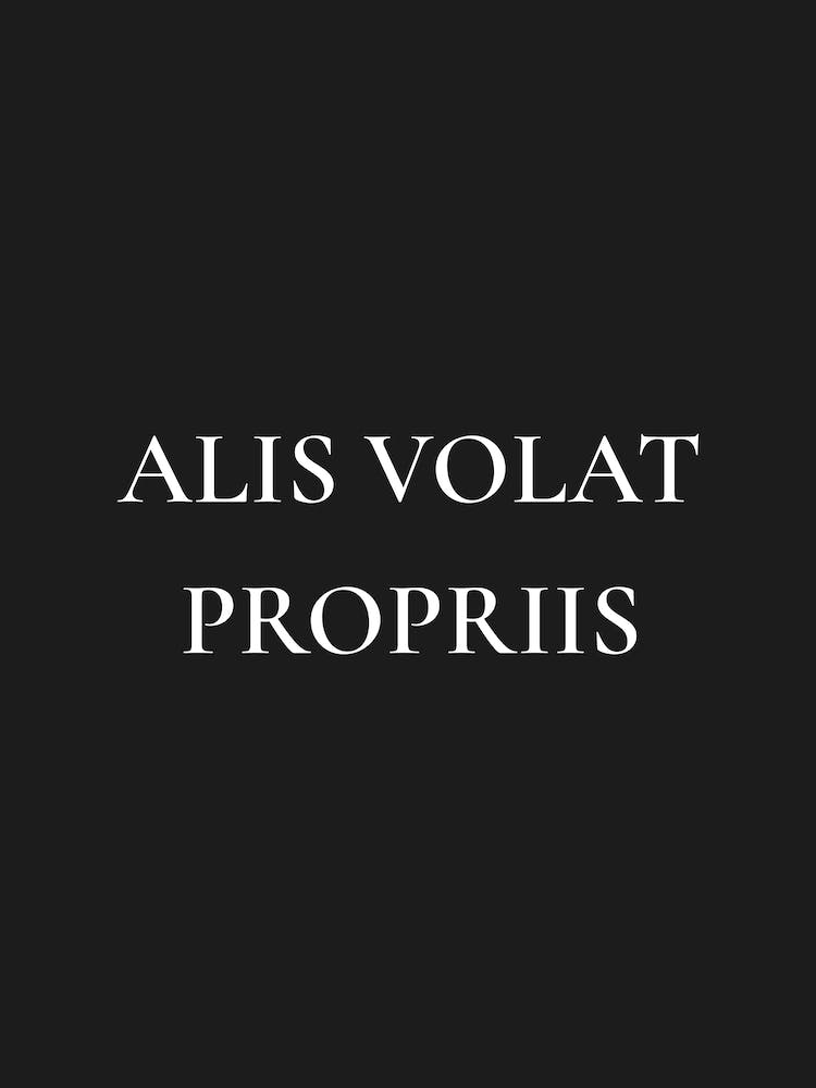 Alis volat propriis - she flies with her own wings