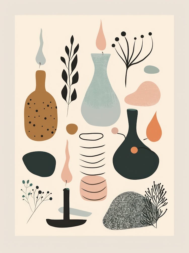 Abstract Objects Flat Illustration 5