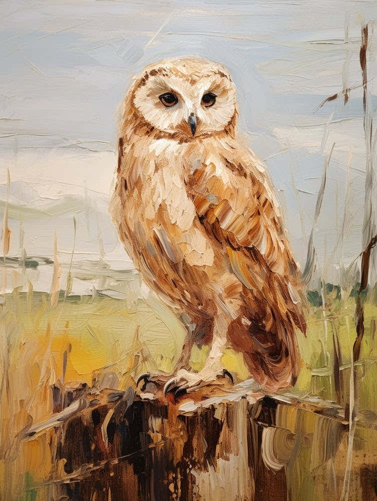 Bird Painting Owl 4