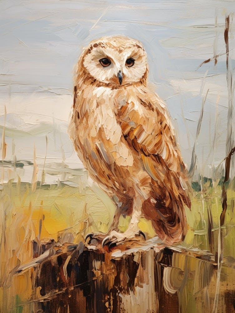 Bird Painting Owl 4