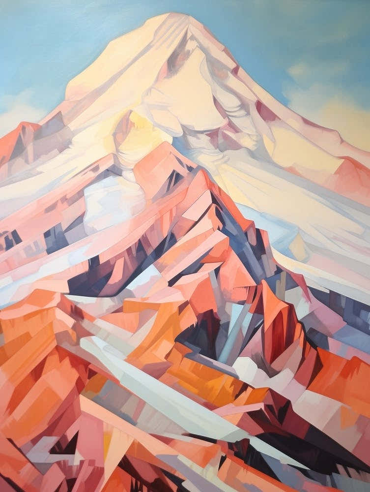 Mount Rainier Usa 5 Mountain Painting