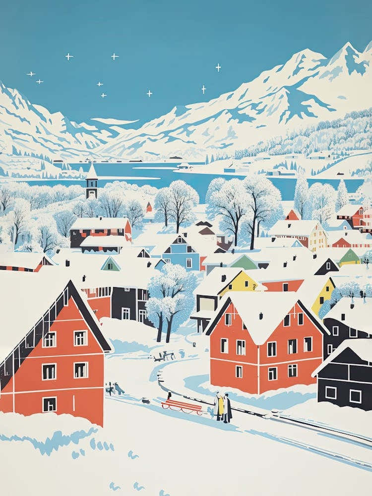 Winter Snow Zurich   Switzerland Snow Illustration