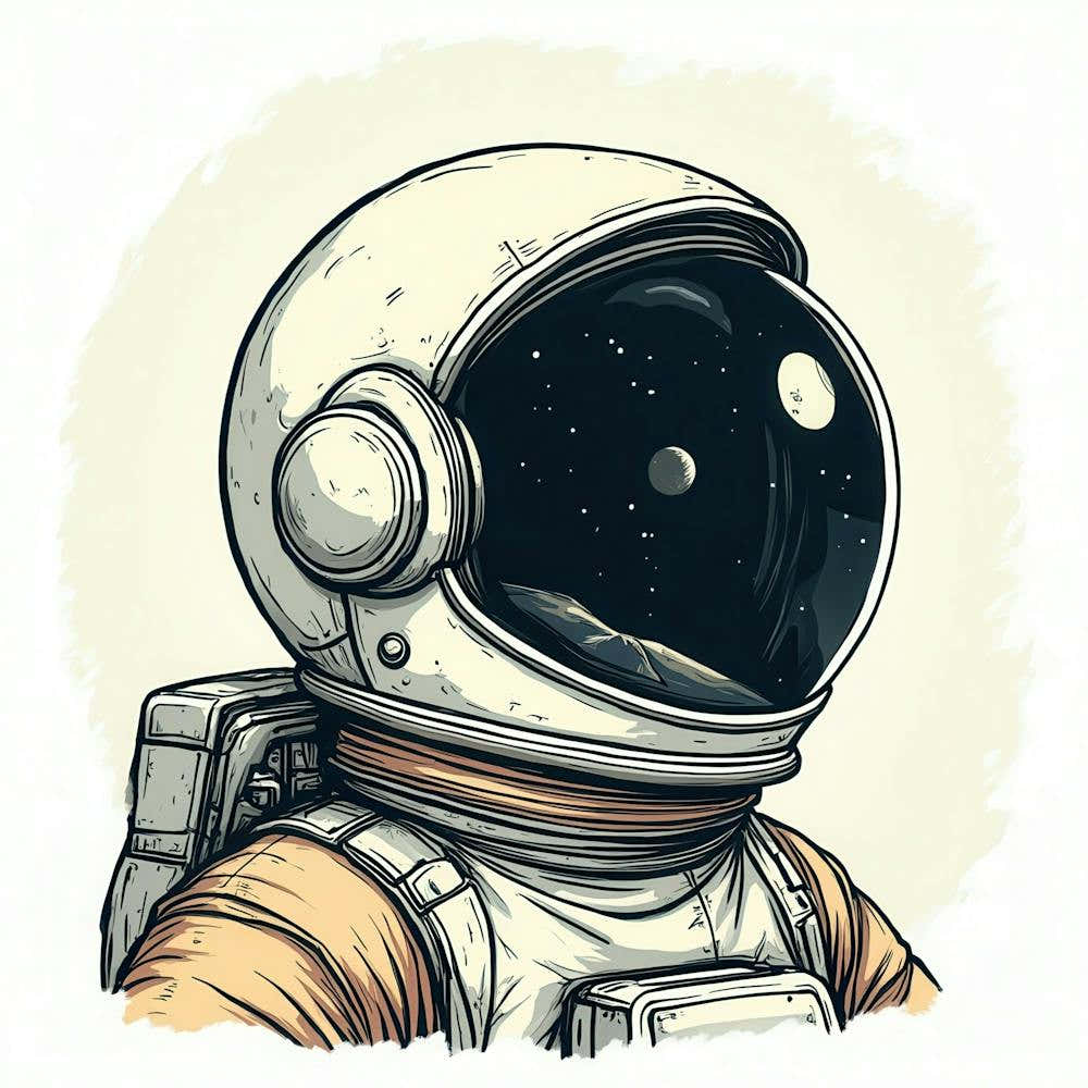 Astronaut In Space 4