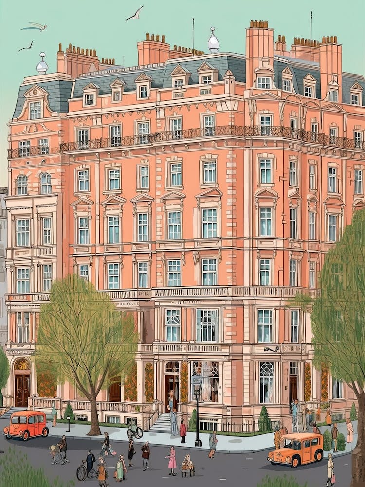 London England Travel Illustration 5