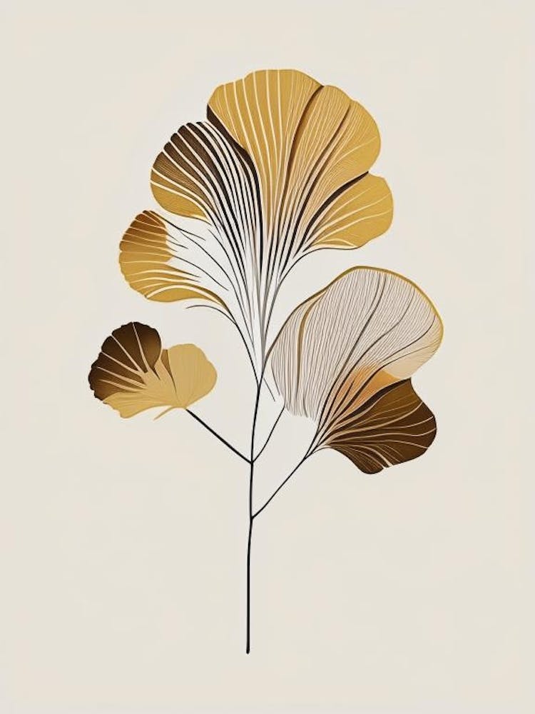 Ginkgo Spices And Herbs Retro Minimal 4