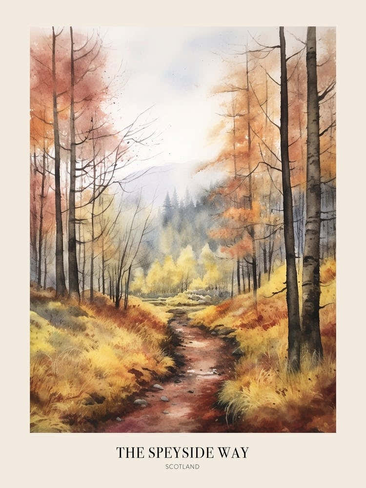 The Speyside Way Scotland Uk Trail Poster