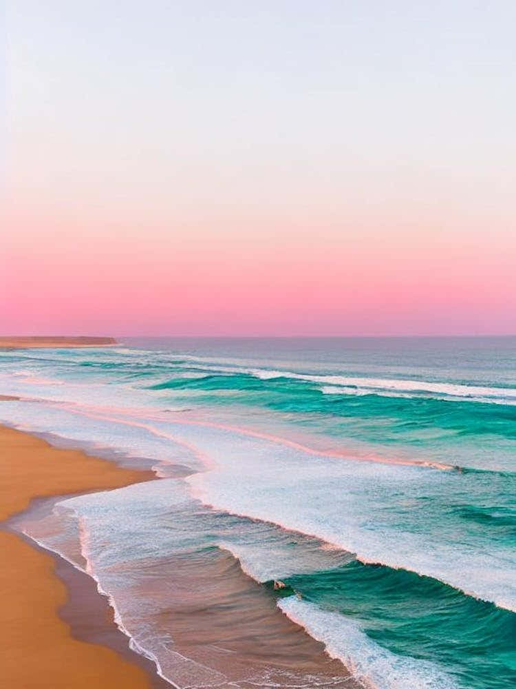 Gunnamatta Beach, Australia Pink Photography 1