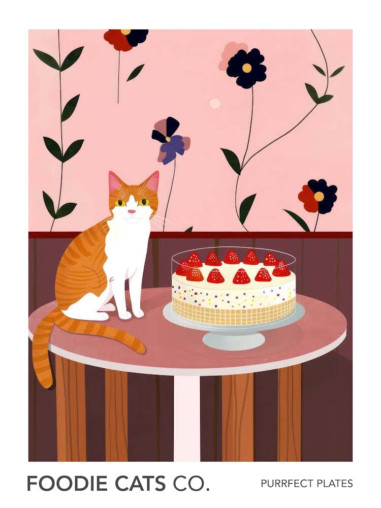 Foodie Cats Co Cat And A Trifle Cake 2