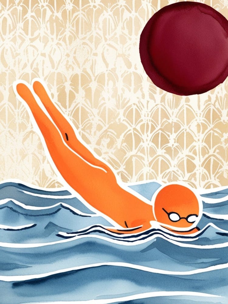 Swimming With A Ball