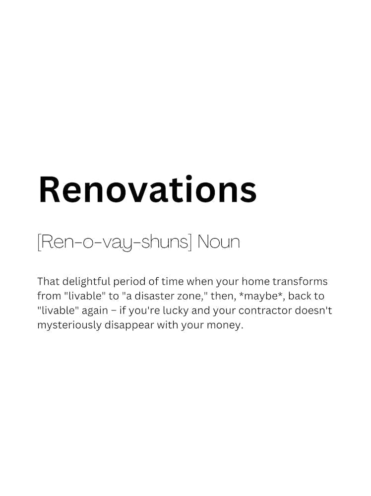 Renovations Definition Meaning 1
