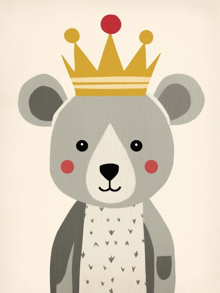 Little Koala 2 Wearing A Crown