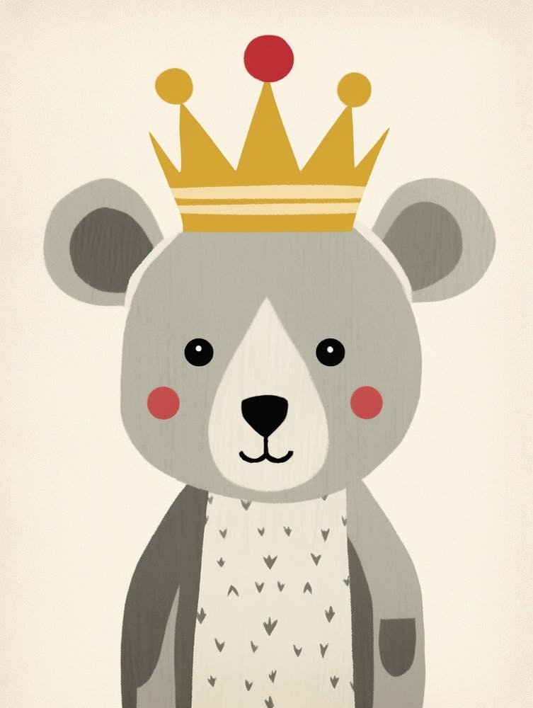 Little Koala 2 Wearing A Crown