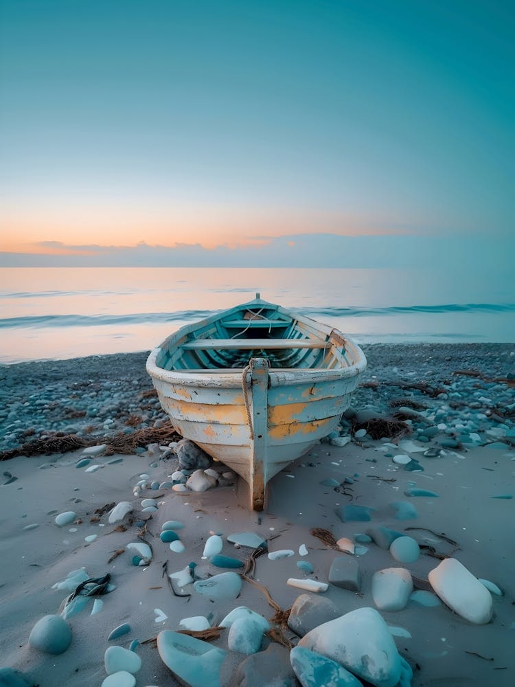 Old Boat On The Beach