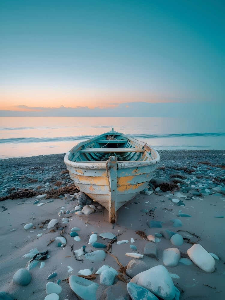 Old Boat On The Beach