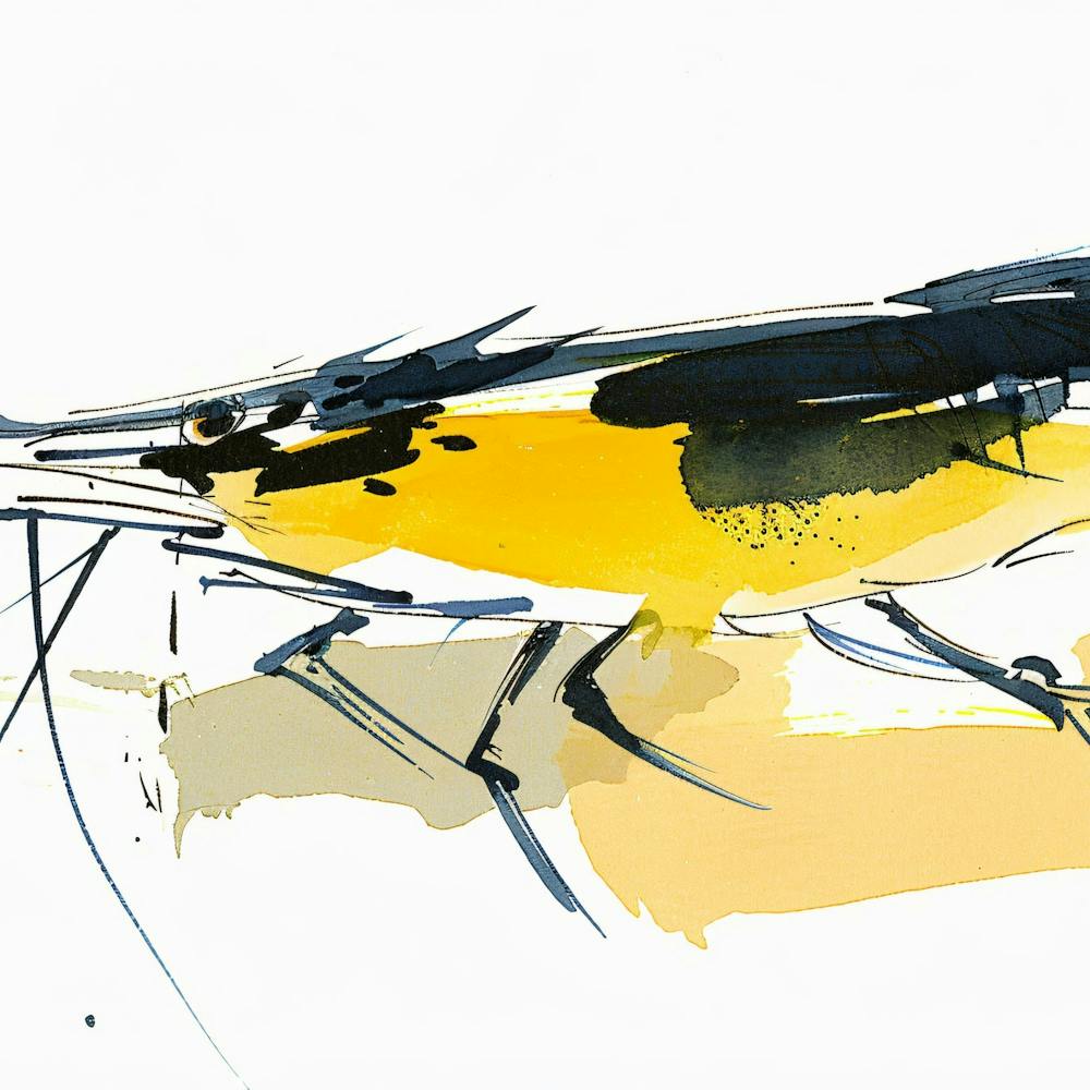 Yellow And Black Shrimp
