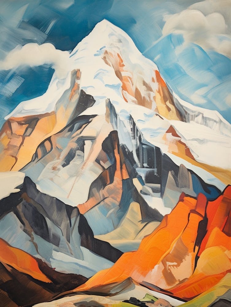 Huascaran Peru 3 Mountain Painting