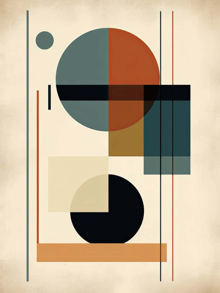 Pastel Panorama; Boho Mid Century Vista