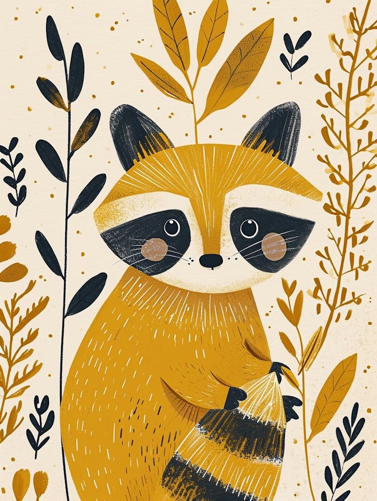 Yellow Raccoon 4