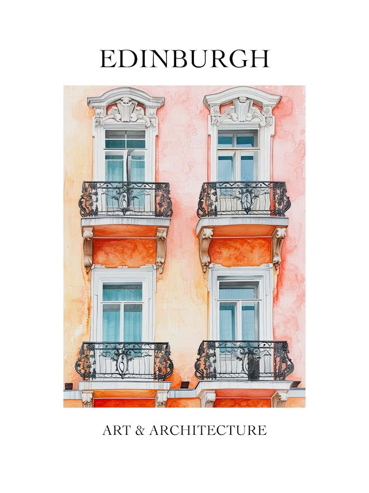 Edinburgh Travel And Architecture Poster 3