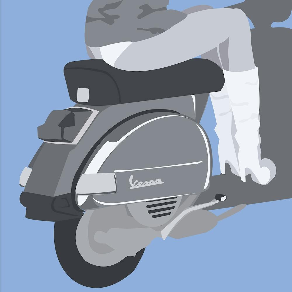 Girl on Vespa