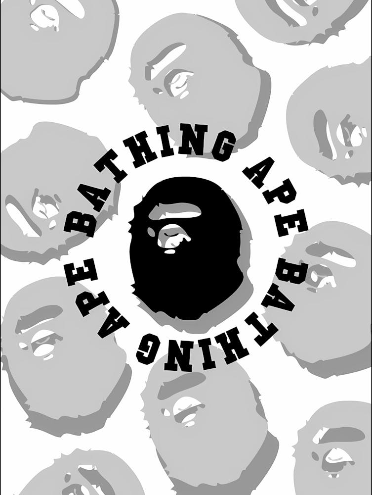 Bathing Ape Bathing Ape - BAPE Logo Streetwear Design - A Bathing Ape Graphic Art