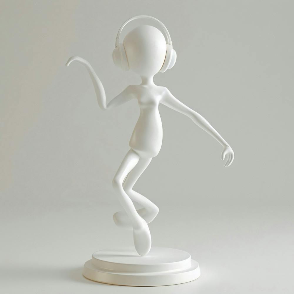 Dancer In Headphones