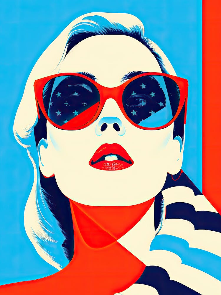 USA Pop Art Extravaganza: Empowering American Women