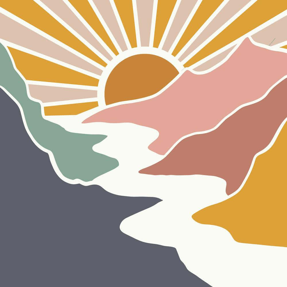 Sunrise In The Mountains