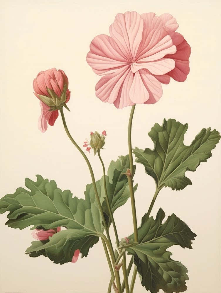 Floral Illustration Geranium 2