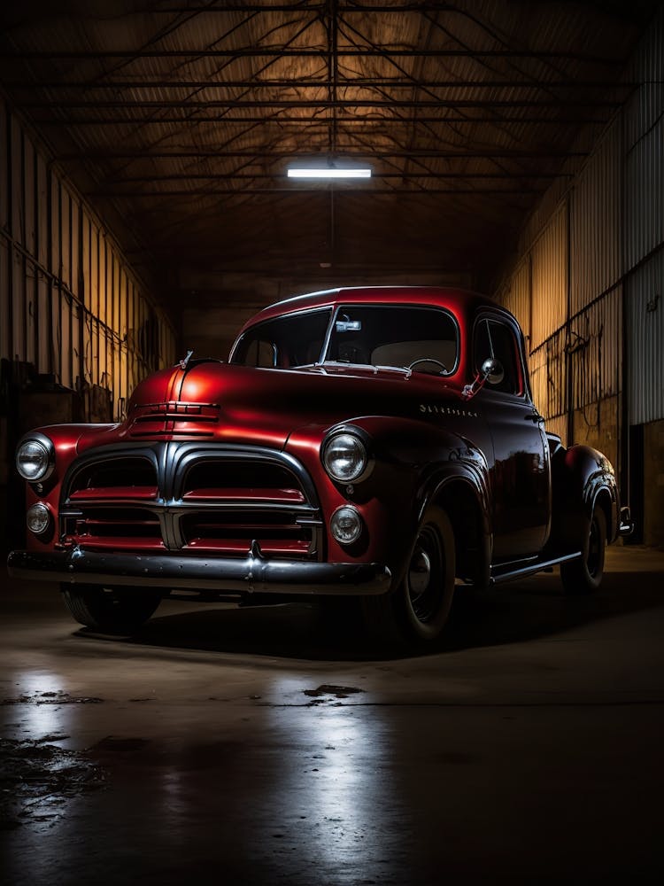 Old Truck In A Garage 1