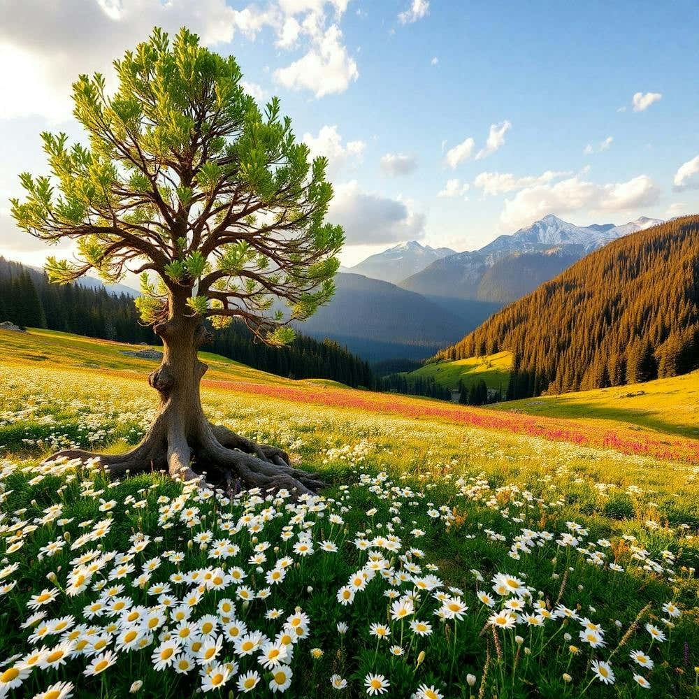 Lone Tree In The Meadow